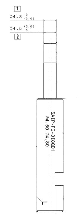 Plug gauge SAIP-PG-DI8QD1