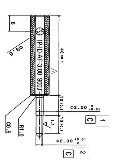 Inside Go-No go gauge Ø3.00 900J