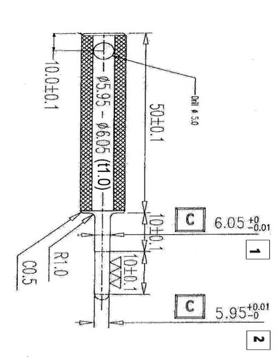 Inside Go-No go gauge Ø6.00